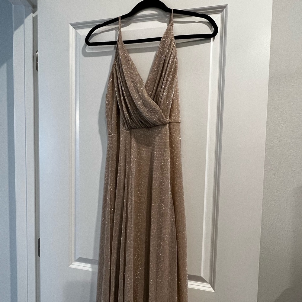 Champagne sparkle gown - Picture 2 of 3